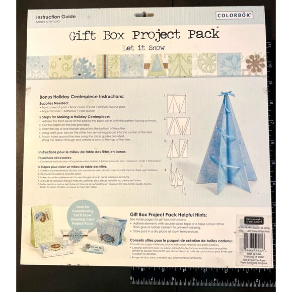 Colorbok Gift Box Project Pack "Let It Snow" Over 350 Pieces Acid & Lignin Free - Picture 2 of 8